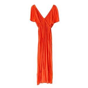 Free People NWTs La La Maxi Dress Orange size large
